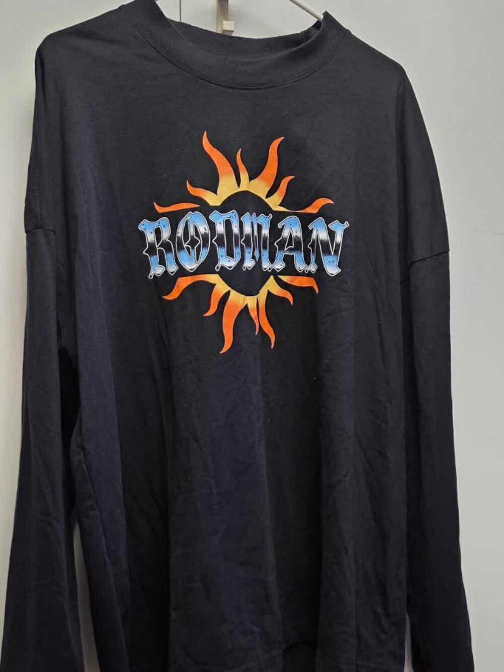Dennis Rodman Long Sleeve Tee Mens XL Philcos Sun Graphic Reissue